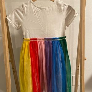 Girls size 10 Hannah Anderson rainbow dress.